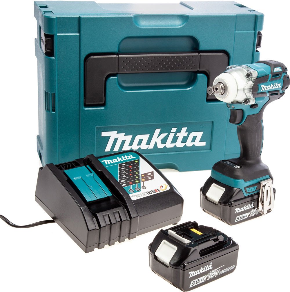 

Гайковерт Makita DTW285RTJ (с 2-мя АКБ 5 Ач, кейс)