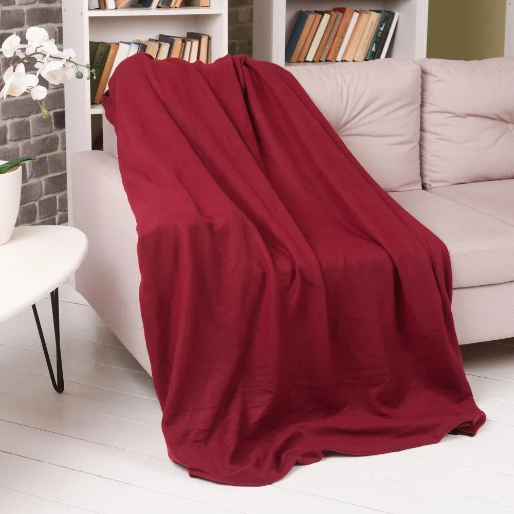 

Плед Casa Conforte London Basic 130x170 6154719 (бордовый)