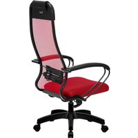 Офисное кресло Metta SU-1-BP Комплект 11, Pl тр/сечен (пластиковые ролики, красный)