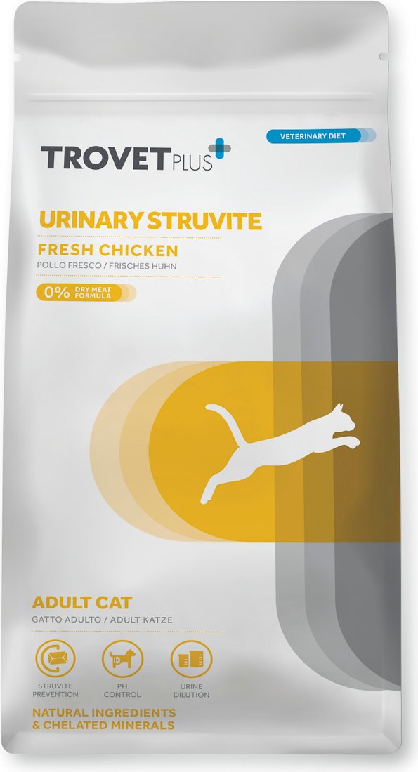 Сухой корм для кошек Trovet Plus Urinary Struvite Fresh Chicken Свежая курица при мочекаменной болезни 2.5 кг