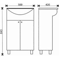  Tivoli Тумба под умывальник Сити 50 ЭКО 467843