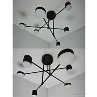 Люстра средней высоты Mirastyle Диод XL-21015/3+3 BK