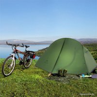 Треккинговая палатка Naturehike Cycling Ultralight 1 NH18A095-D (20D, зеленый)