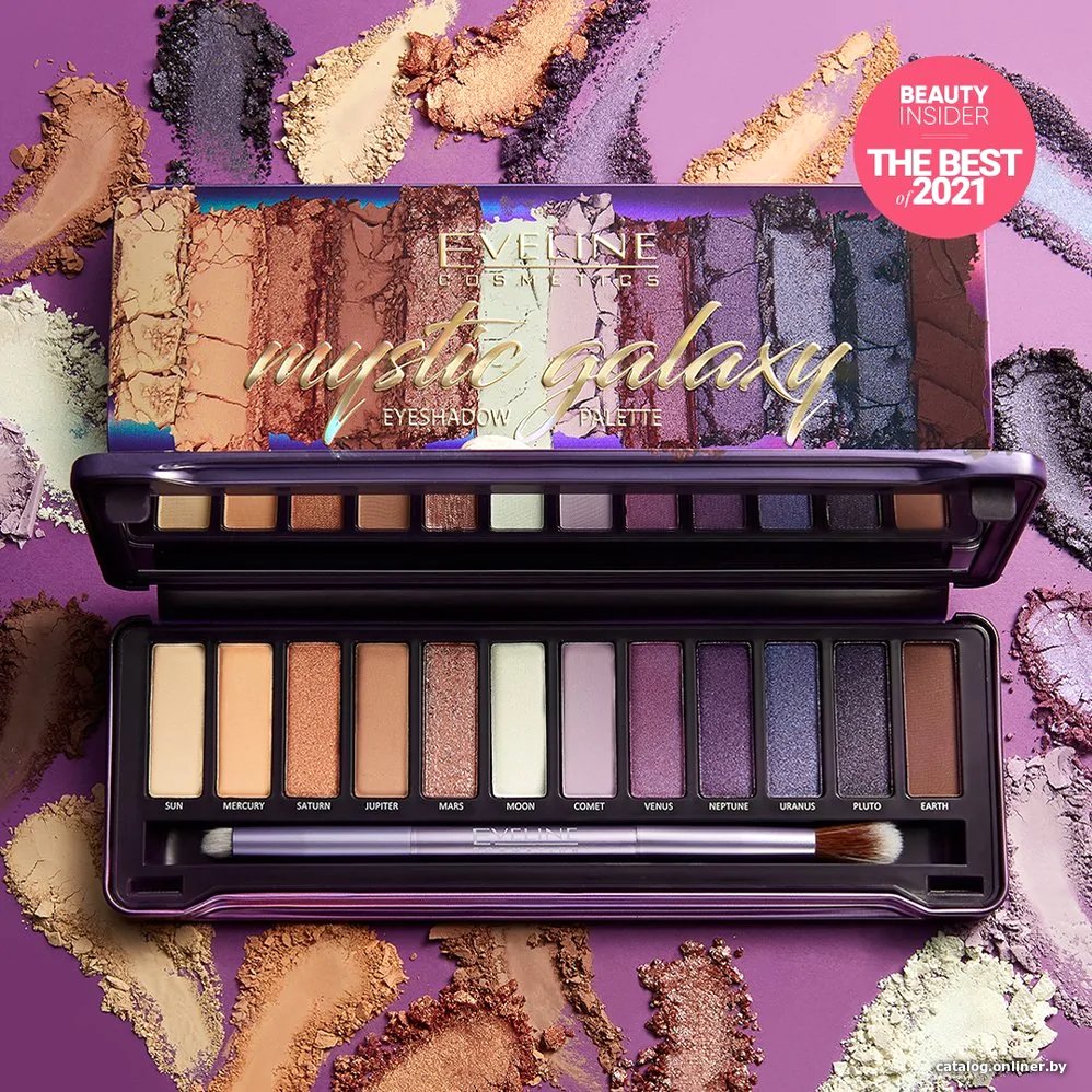 Тени для век Eveline Cosmetics Mystic Galaxy (12 г)