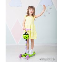 Трехколесный самокат Ridex Loop (зеленый/розовый)