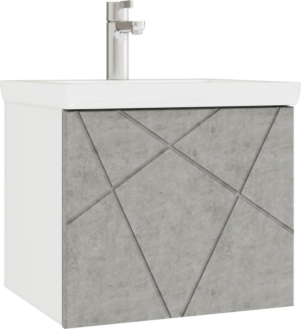 

Vigo Тумба под умывальник Geometry 500-0-1 Como навесная (бетон)