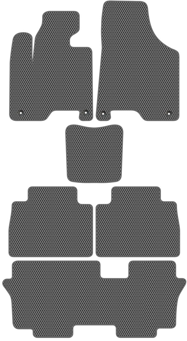 

Комплект ковриков для авто Alicosta GAC GS8 I (suv / J2F5, J2F5B) 2016 - Н.В. +3 ряд (серый, ромб)