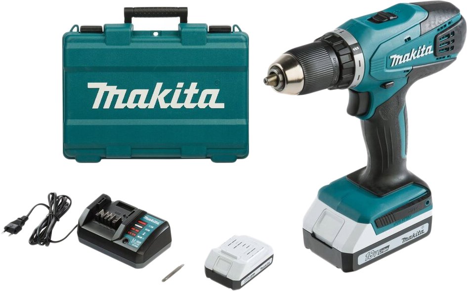 

Дрель-шуруповерт Makita DF457DWE (с 2-мя АКБ, кейс)