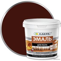 Эмаль Лакра Акриловая для пола 900 г (красно-коричневый)