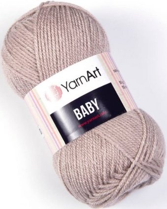 Пряжа для вязания Yarnart Baby 100% акрил 857 50 г (150 м, бежевый)