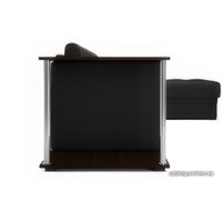 Угловой диван Мебель-АРС Атланта (экокожа черный, без полосы)