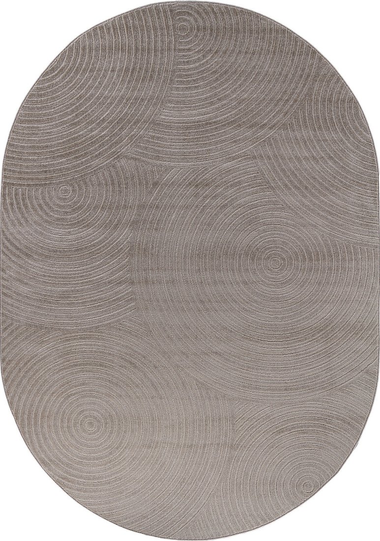 Ковер для жилой комнаты Merinos Dios F410-OVAL-LIGHT BEIGE (1.6x2.3)