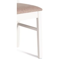 Стул TetChair Hermes 43x49x94 (дерево гевея/Ivory White/ткань серый)