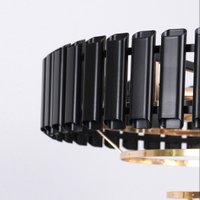 Подвесная люстра Estares Simona 86 8хЕ14-480х890-BKGD/CRYSTAL-220-IP20