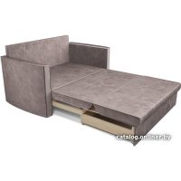 Диван Мебель-АРС Санта №2 (бархат серо-шоколадный Star Velvet 60 Cofee)