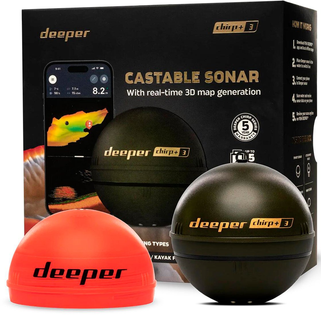 

Эхолот Deeper Smart Sonar CHIRP+ 3