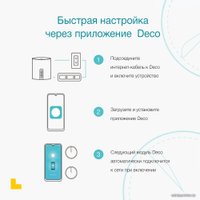 Wi-Fi роутер TP-Link Deco X55 (3 шт)