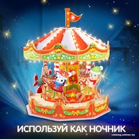 Конструктор Unicon 3D Веселая карусель с гирляндой 9691262