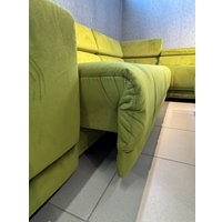 Угловой диван DeStyle Satellite с банкеткой (салатовый)