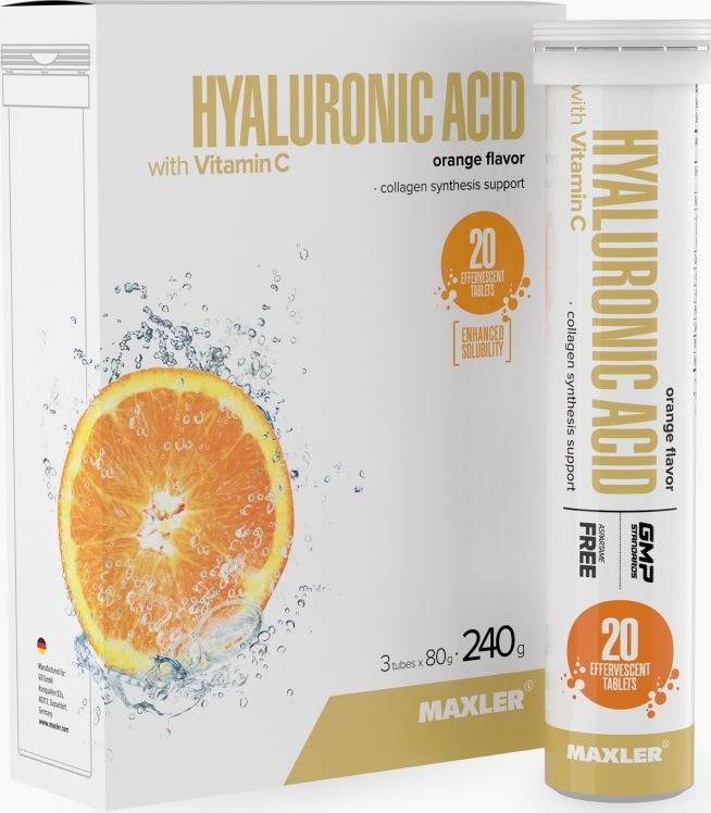 Витамин Maxler Hyaluronic Acid with Vitamin C (3x20 шипучих таблеток)