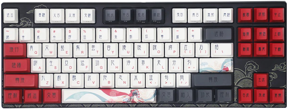 

Клавиатура Varmilo VEM87 Beijing Opera (EC Ivy V2, нет кириллицы, японская раскладка)