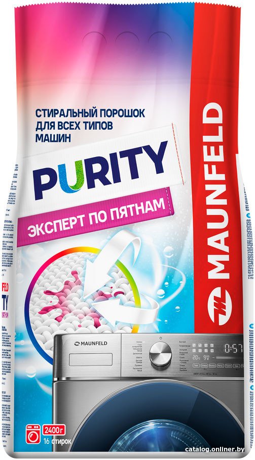 Стиральный порошок MAUNFELD Purity Эксперт по пятнам Automat 2.4 кг