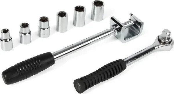 

Набор трещотка с головками КВТ НМБ-6 (8 предметов)