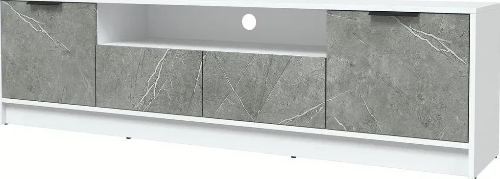 

Тумба Интерлиния ТВ Концепт КТ-ТВ4-50 Глосс (белый платинум/керамика)