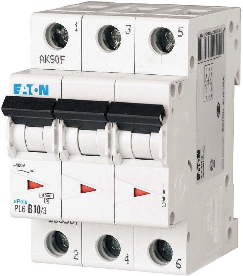 

Выключатель автоматический Eaton PL6 3P 10А C 6кА 3M 286599