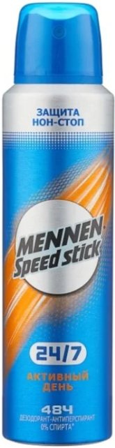 

Антиперспирант-спрей Mennen Speed Stick Активный день 24/7 150 мл