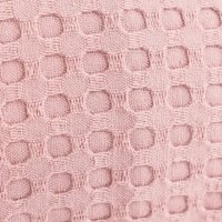 Плед ЦУМ 1947 Вафельный с бахромой 150x200 (пыльная роза)