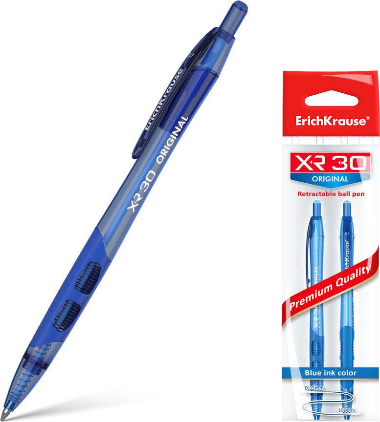 

Набор шариковых ручек Erich Krause XR-30 Original синий 43620 (12 шт)