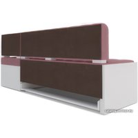 Угловой диван Мебель-АРС Ганновер правый 208x82x133 (велюр пудра НВ-178 18)