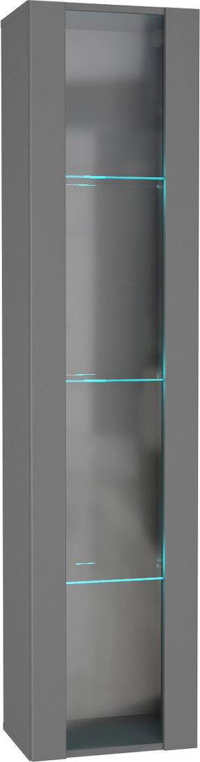 Шкаф-витрина НК-Мебель Point тип-41 71775205 (серый графит)