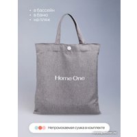 Шторка-занавеска для ванны Home One Linen 180x200 412876 (серый)