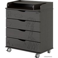 Детский комод Pituso Жирафик 804 ПВХ (венге)