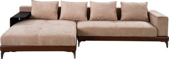 Угловой диван Mio Tesoro Римини Ри-4УСнр-1ПД+СтМ (JH3565-6 A. Leather 5807-12)