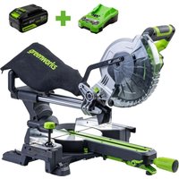 Торцовочная пила Greenworks GD24MS216 1501707UG (с 1-им АКБ)