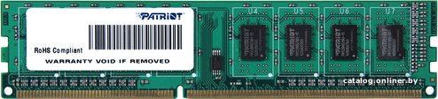 Оперативная память Patriot 4GB DDR3 PC3-12800 [PSD34G1600L81]