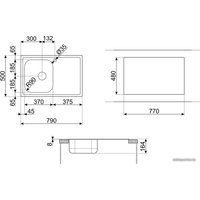 Кухонная мойка Smeg LYP791S