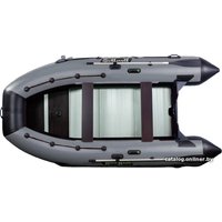 Моторно-килевая лодка RiverBoats 430 алюминиевый пол (серый/черный)