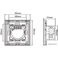 Выключатель Hiper IoT Dimmer WT01G