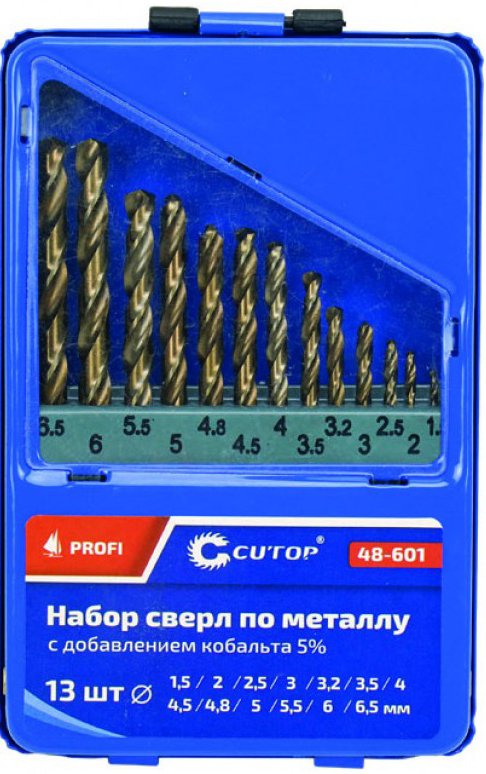 

Набор сверл Cutop 48-601 (13шт)