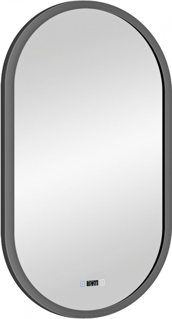 

Континент Зеркало Prime Gray Led 45x80 (МДФ рама, LCD часы с сенсорными кнопками, подогрев)