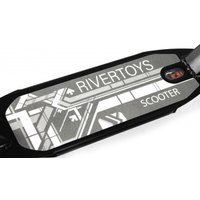 Двухколесный подростковый самокат RiverToys HB-A7 (черный)