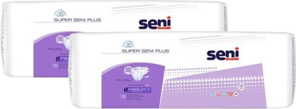 

Подгузники для взрослых Seni Super Plus Medium (2x30шт)