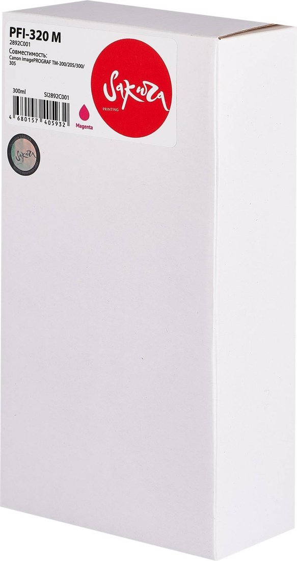 

Картридж Sakura Printing SI2892C001 (аналог Canon PFI-320 M)