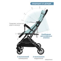 Коляска прогулочная «книга» Indigo Onyx (мятный)