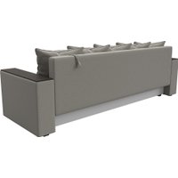 Диван Лига диванов Дубай Лайт полки слева 132280L (рогожка Амур 02 бежевый)