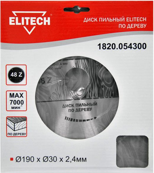 

Пильный диск ELITECH 1820.054300